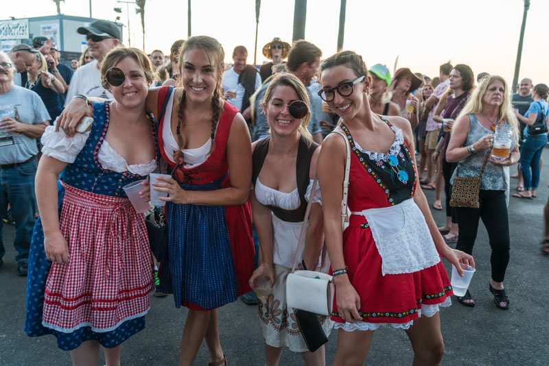 Oktoberfest in Ocean Beach San Diego Contests and Beer Garden in Pier Parkinglot