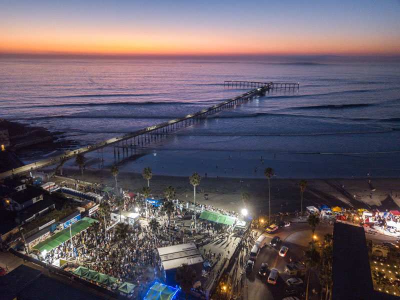 Oktoberfest in Ocean Beach San Diego Contests and Beer Garden in Pier Parkinglot