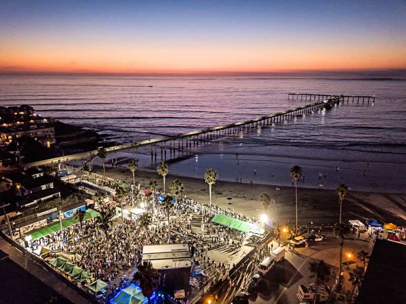 Oktoberfest in Ocean Beach San Diego Contests and Beer Garden in Pier Parkinglot