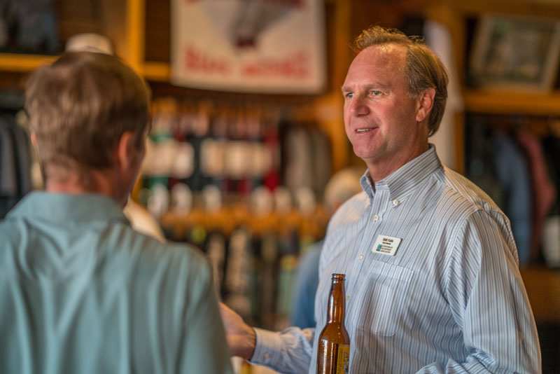 Photo of: OBMA Member Event: October 2017 Sundowner at Bird's Surf Shed with Catrina Russell and Surf Rider Pizza Co