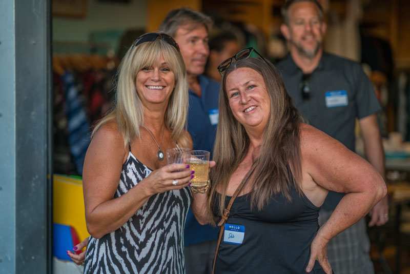 Photo of: OBMA Member Event: October 2017 Sundowner at Bird's Surf Shed with Catrina Russell and Surf Rider Pizza Co