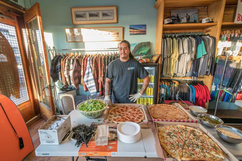 Photo of: OBMA Member Event: October 2017 Sundowner at Bird's Surf Shed with Catrina Russell and Surf Rider Pizza Co