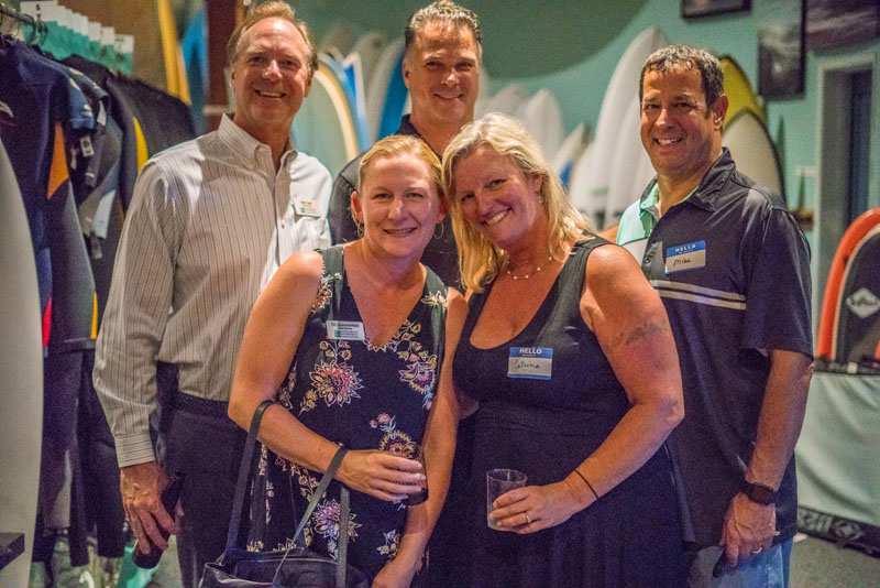 Photo of: OBMA Member Event: October 2017 Sundowner at Bird's Surf Shed with Catrina Russell and Surf Rider Pizza Co