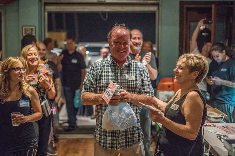 Photo of: OBMA Member Event: October 2017 Sundowner at Bird's Surf Shed with Catrina Russell and Surf Rider Pizza Co