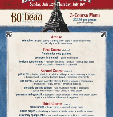 Bastille Day at Bo-Beau Ocean Beach