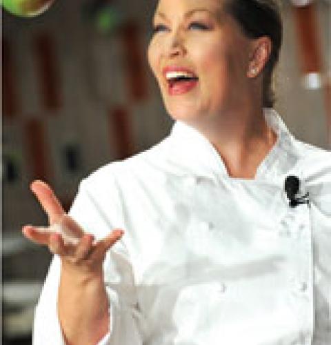 Chef Tina Martini at Te Mana Cafe