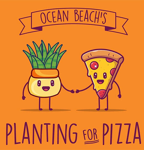 Ocean Beach News Article: Ocean Beach's Planting for Pizza